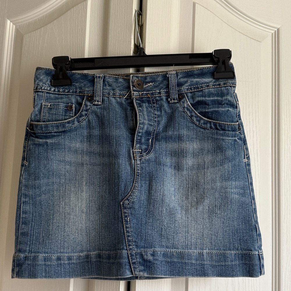 Justice Dark Blue Denim Skirt